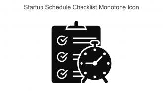 Startup Schedule Checklist Monotone Icon In Powerpoint Pptx Png And Editable Eps Format
