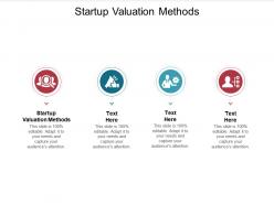 Startup valuation methods ppt powerpoint presentation professional samples cpb