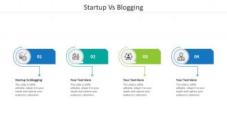 Startup vs blogging ppt powerpoint presentation file slide portrait cpb