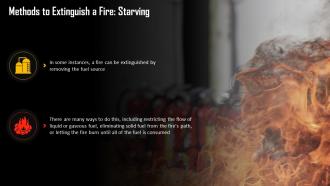 Starving As A Method To Extinguish Fires Training Ppt