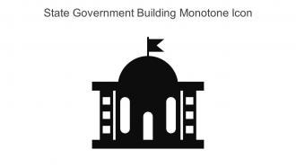 State Government Building Monotone Icon In Powerpoint Pptx Png And Editable Eps Format