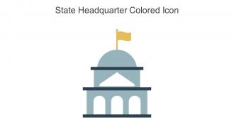 State Headquarter Colored Icon In Powerpoint Pptx Png And Editable Eps Format
