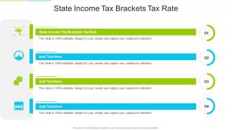 State Income Tax Brackets Tax Rate In Powerpoint And Google Slides Cpb