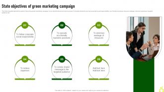 State Objectives Of Green Marketing Green Advertising Campaign Launch Process MKT SS V