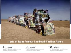 State of texas famous landmark cadillac ranch