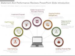 Statement and performance reviews powerpoint slide introduction