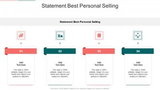 Statement Best Personal Selling In Powerpoint And Google Slides Cpb