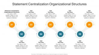 Statement Centralization Organizational Structures In Powerpoint And Google Slides Cpb