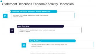 Statement Describes Economic Activity Recession In Powerpoint And Google Slides Cpb