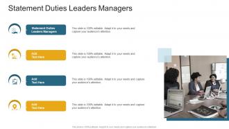 Statement Duties Leaders Managers In Powerpoint And Google Slides Cpb