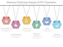 Statement of earnings example of ppt presentation