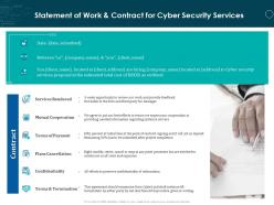 Statement Of Work And Contract For Cyber Security Services Ppt Powerpoint Pictures