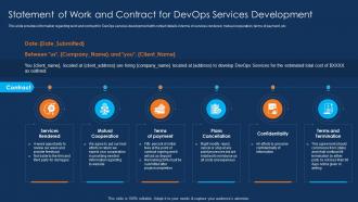 Statement Of Work And Contract For DevOps Services Development