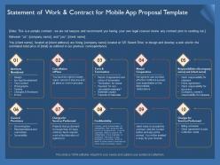 Statement of work and contract for mobile app proposal template ppt portrait