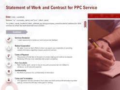 Statement of work and contract for ppc service ppt powerpoint inspiration
