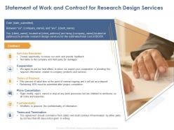 Statement of work and contract for research design services ppt powerpoint pictures