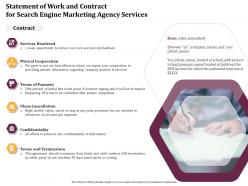Statement of work and contract for search engine marketing agency services ppt ideas