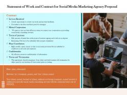 Statement Of Work And Contract For Social Media Marketing Agency Proposal Ppt Ideas Graphics