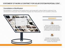 Statement Of Work And Contract For Solar System Proposal Cont Ppt Powerpoint Presentation