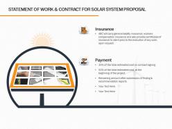 Statement Of Work And Contract For Solar System Proposal Ppt Powerpoint Presentation