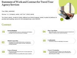 Statement Of Work And Contract For Travel Tour Agency Services Ppt Powerpoint Introduction