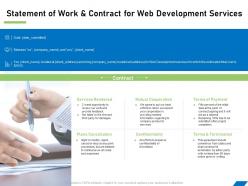 Statement of work and contract for web development services ppt powerpoint gallery ideas