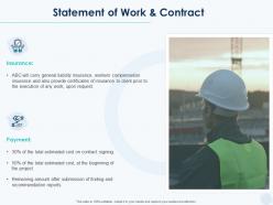 Statement of work and contract ppt powerpoint presentation layouts files