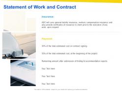 Statement of work and contract ppt powerpoint presentation portfolio images