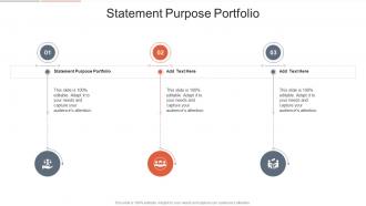 Statement Purpose Portfolio In Powerpoint And Google Slides Cpb