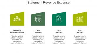Statement revenue expense ppt powerpoint presentation icon backgrounds cpb