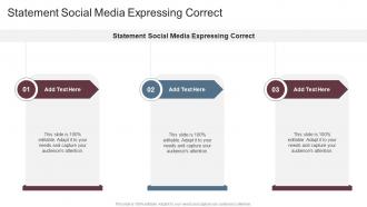 Statement Social Media Expressing Correct In Powerpoint And Google Slides Cpb