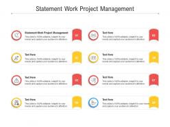 Statement work project management ppt powerpoint presentation summary layout cpb