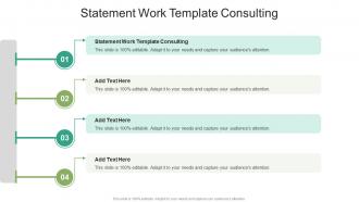 Statement Work Template Consulting In Powerpoint And Google Slides Cpb