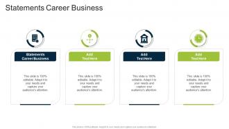 Statements Career BusinessIn Powerpoint And Google Slides Cpb