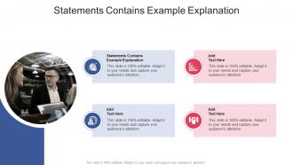 Statements Contains Example Explanation In Powerpoint And Google Slides Cpb