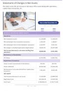 Statements of changes in net assets presentation report infographic ppt pdf document