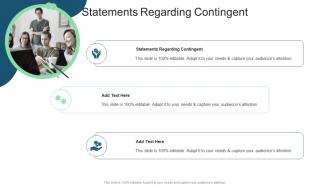 Statements Regarding Contingent In Powerpoint And Google Slides Cpb