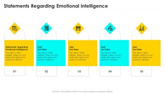 Statements Regarding Emotional Intelligence In Powerpoint And Google Slides Cpb