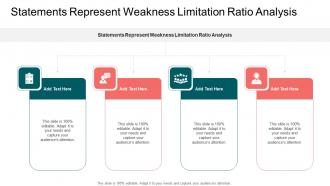 Statements Represent Weakness Limitation Ratio Analysis In Powerpoint And Google Slides Cpb
