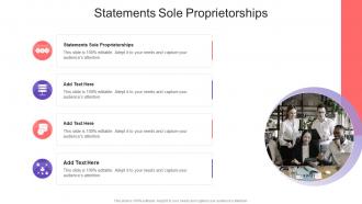 Statements Sole Proprietorships In Powerpoint And Google Slides Cpb