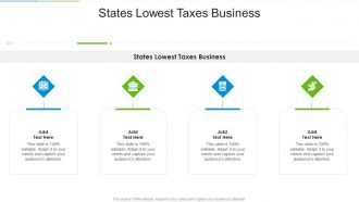 States Lowest Taxes Business In Powerpoint And Google Slides Cpb