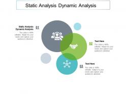 Static analysis dynamic analysis ppt powerpoint presentation summary visual aids cpb