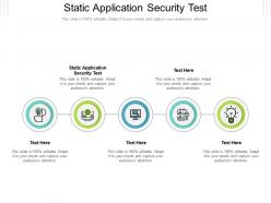 Static application security test ppt powerpoint presentation layouts clipart images cpb
