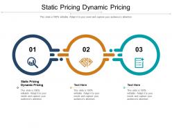 Static pricing dynamic pricing ppt powerpoint presentation slides guide cpb