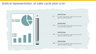 Statical Representation Of Sales Cycle Plan Icon