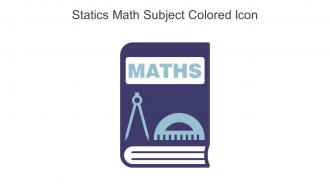 Statics Math Subject Colored Icon In Powerpoint Pptx Png And Editable Eps Format