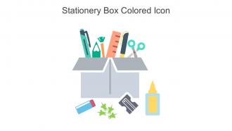 Stationery Box Colored Icon In Powerpoint Pptx Png And Editable Eps Format