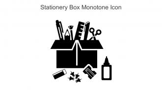 Stationery Box Monotone Icon In Powerpoint Pptx Png And Editable Eps Format
