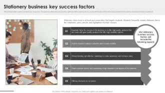 Stationery Business Key Success Factors Sample Office Depot BP SS