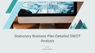 Stationery Business Plan Detailed SWOT Analysis PPT Example AT